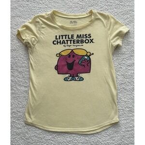 Girls Little Miss Chatterbox Short Sleeve T-shirt Size Large 10/12 Hargreaves
